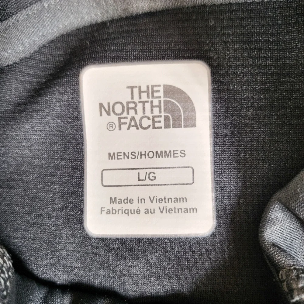 The North Face Mens L Gray FlashDry Pullover Long Sleeve Running Top‎